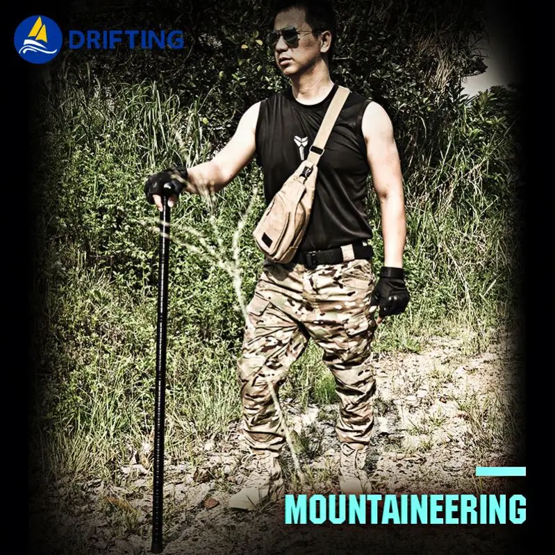 2019 Wholesale Mountaineering Leisure Travel Sports Self Defense Tactical Walking Stick With Sword