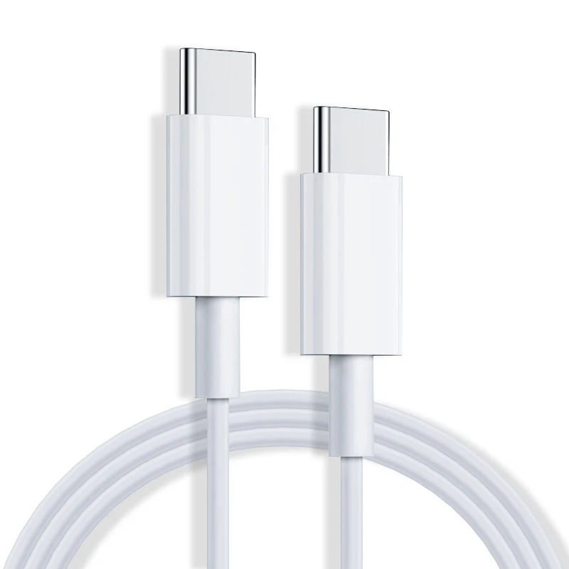 High Speed Charging Dual Type C Date Cable 1M White Type C Fast Charging Cables