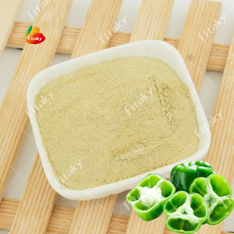 Food Grade Green Pepper Powder Organic Green Dry Powder Pepper