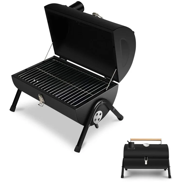 BBQ Grill Portable TableTop Barbecue Charcoal Grill for Outdoor Camping Garden Backyard Cooking Picnic Traveling