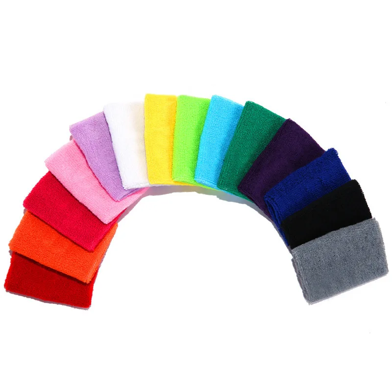 Sweat wrist band custom logo head sweatband wrist support Sport Gym Tennis Sweatbands