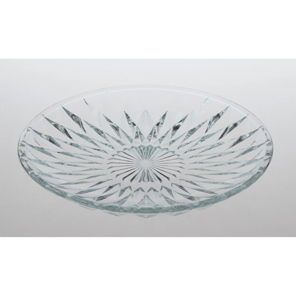 clear glass dishes/glassware color glass plate set