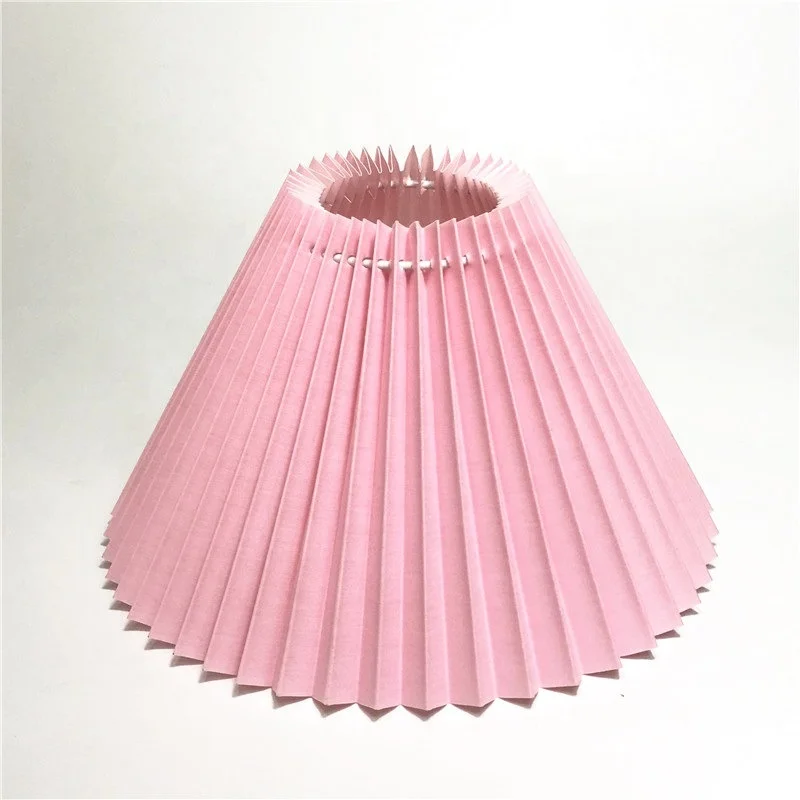 Lamp Cover Pure Color Pleated Lamp Shade Hanging Fabric Home Lighting Decoration Lighting and Circuitry Design Plastic Round XSX
