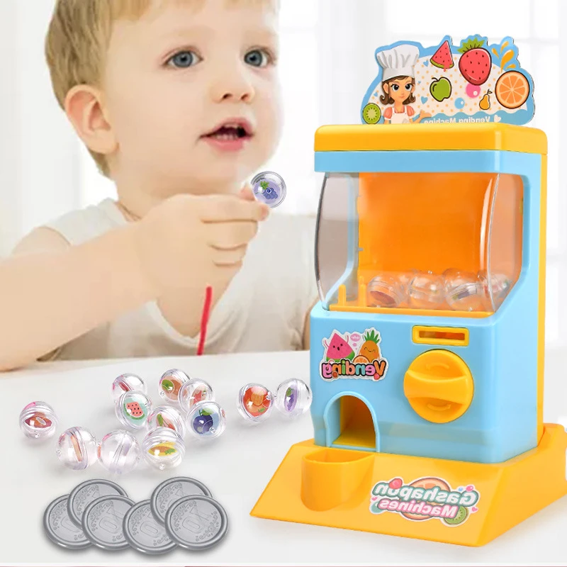 Hot Sale Mini Coin Operated Capsule Game Machines Toys for Kids Gifts Twisting Egg  Gashapon Vending Machine