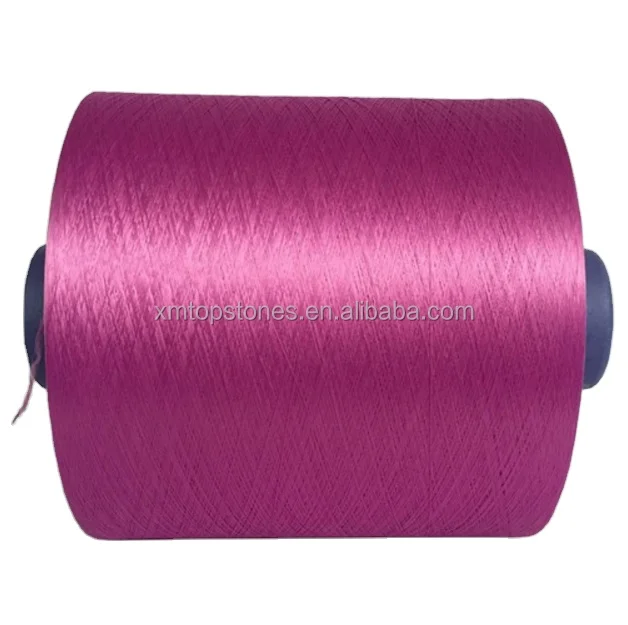 China Wholesale Colored Dacron 100% Polyester DTY Yarn for Knitting