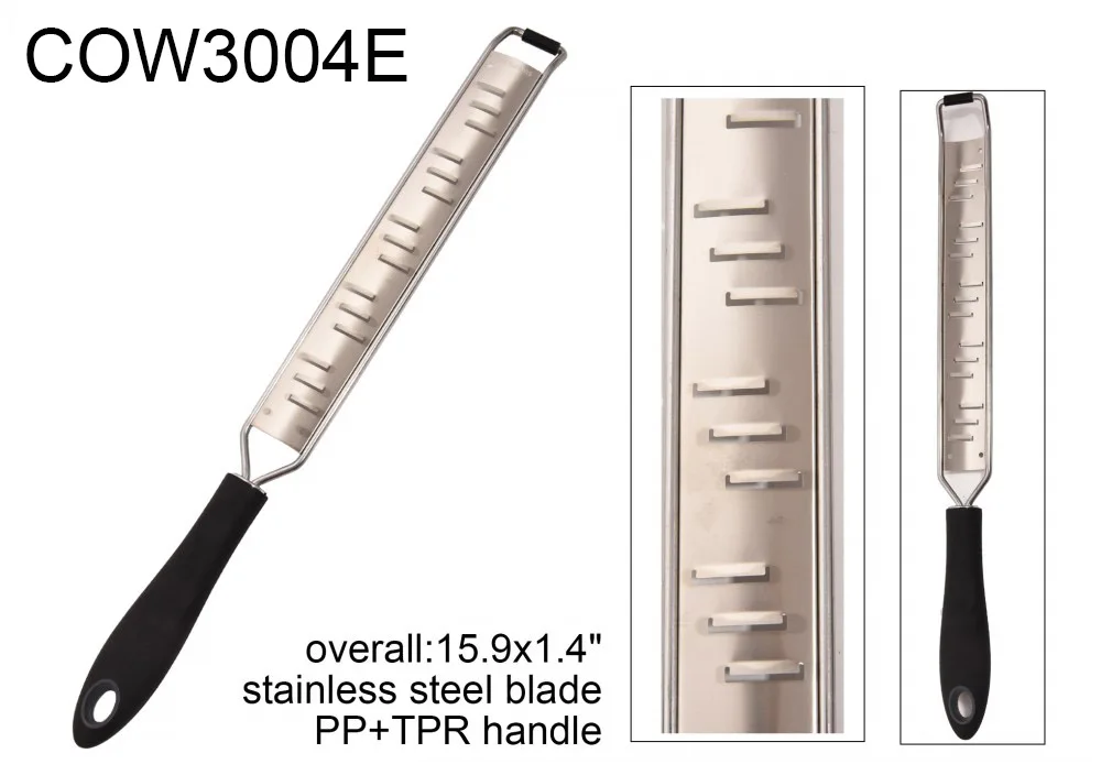 3-in-1 Stainless Steel Kitchen Gadget with Handle Metal & PP Blade Chopper & Peeler for Vegetable Lemon & Cheese Grating
