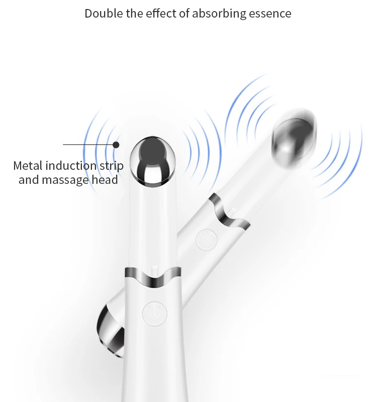  Deery Rechargeable Electric Lift Stainless Steel Touch Face Anti Wrinkle Eye Beauty Massager
