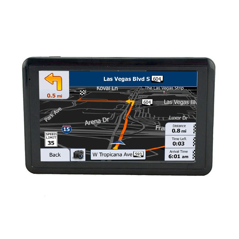 2022 SAT NAV 7/5 Inch HD Truck Satellite Navigation Car GPS Navigator With Newest Europe America Map