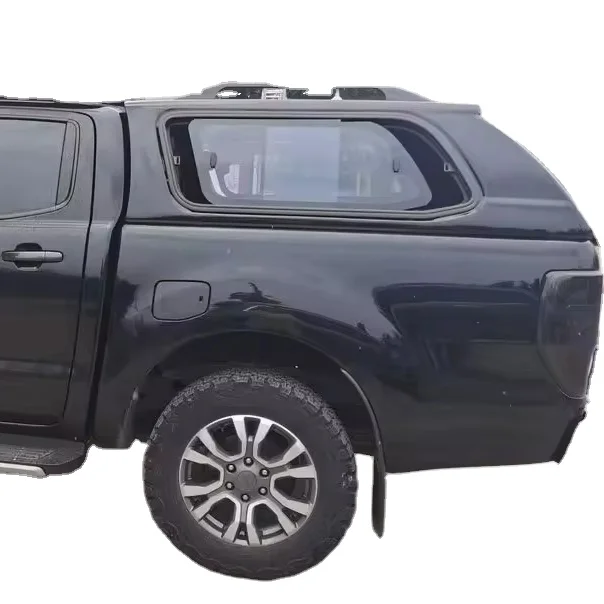 Hard pickup top fiber glass canopy for Ford Ranger waterproof truck camper shells toppers tops lids sliding glass