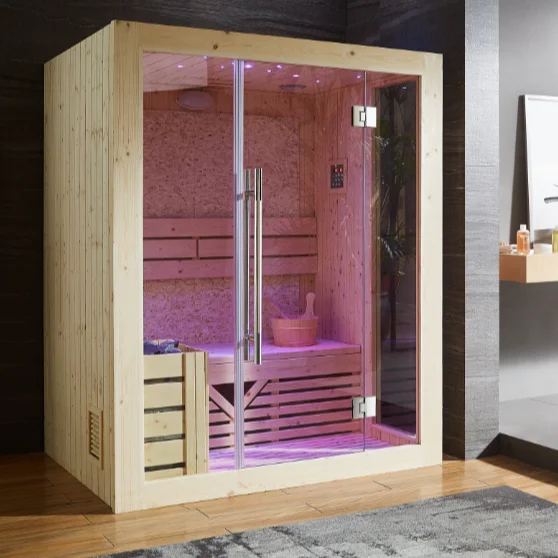 China Hot Sale portable sauna room spa care products infrared infrared sauna and square wooden Dry Sauna Rooms