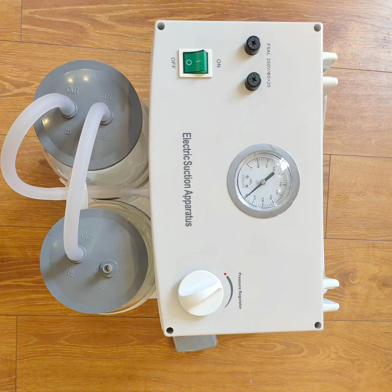 Hospital Surgical Dental Mobile Aspirator Apparatus High Vacuum Pump Electric 2500ml Double Bottle Sputum Phlegm Suction Machine