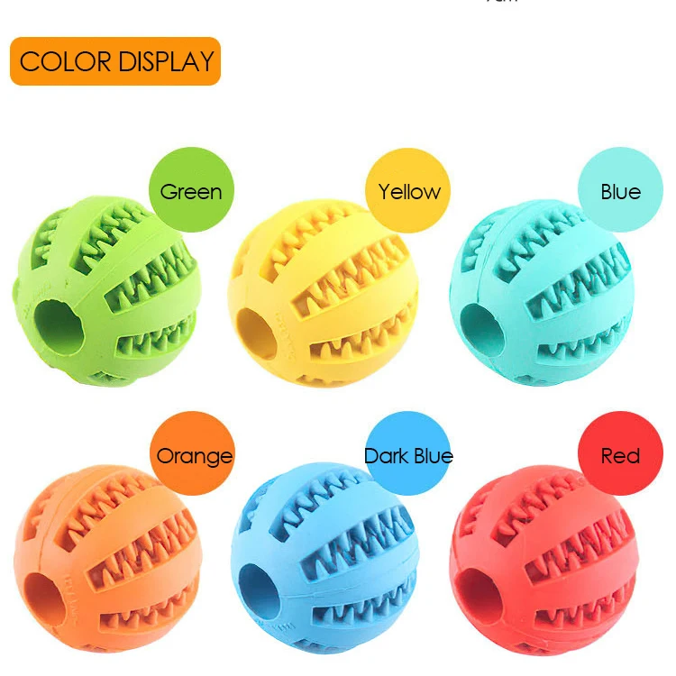 Mint Dog Treat Ball Rolling Durable Training Little Pet Shop Toys Wholesale Manufacturer Customized Rubber Interactive Dog Ball