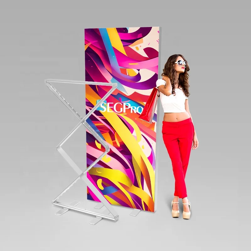 Lintel Agent Wanted Foldable 10s Assembly Led Advertising Light Boxes Aluminum Trade Show Equipment Fabric Light Box