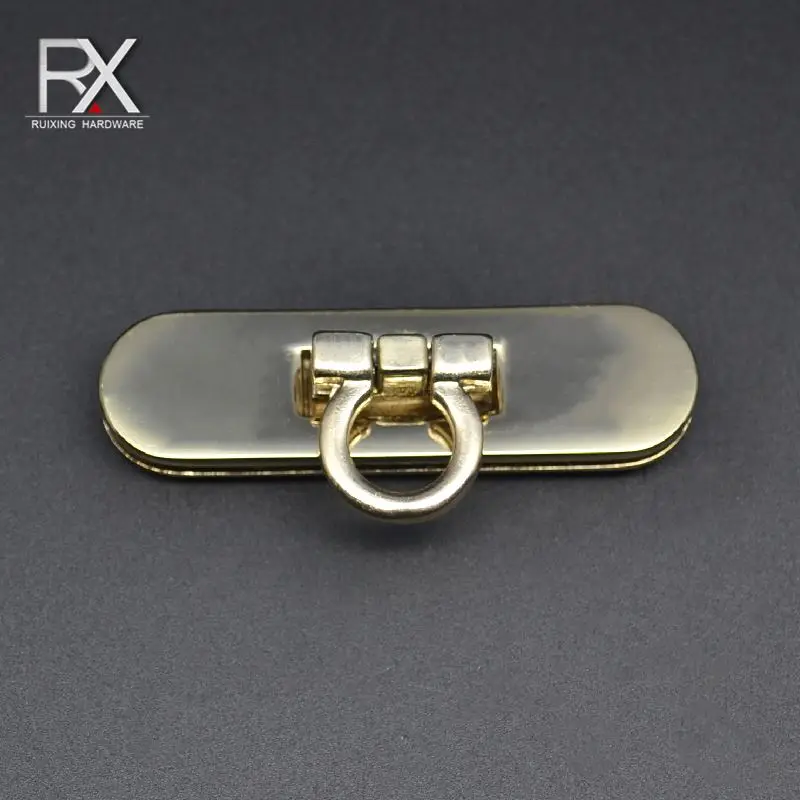 custom zinc alloy metal Leather Bag Buckle Lock closure clasp lock buckle click buckles lock for bag suitcase backpack