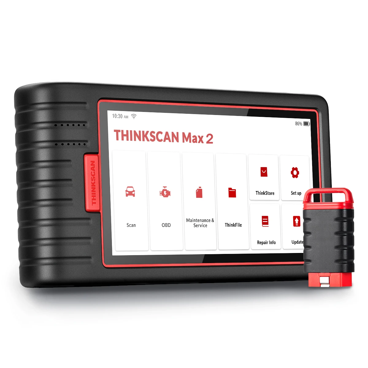 Thinkscan Max 2 Full System OBD Diagnostic Tool FCA CANFD Auto OBD2 Code Reader with 28 Resets