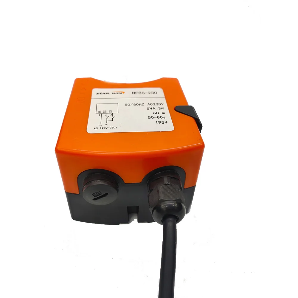 Ready To Ship  Ventilation 24V 120V 230V HVAC System 6Nm 10Nm On/Off  Damper Actuator