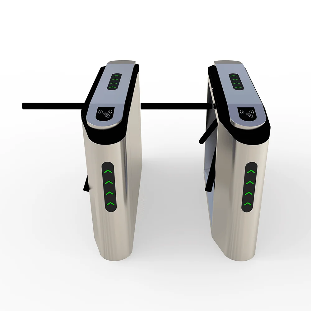 Pedestrian Flap Barrier Face Recognition Card Reader Flap Barrier Turnstile Gate For Entrance And Exit Management