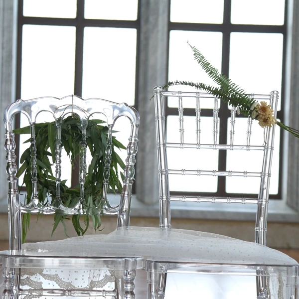 Rental Plastic Resin Royal Napoleon Clear Chairs for Event Wedding Party