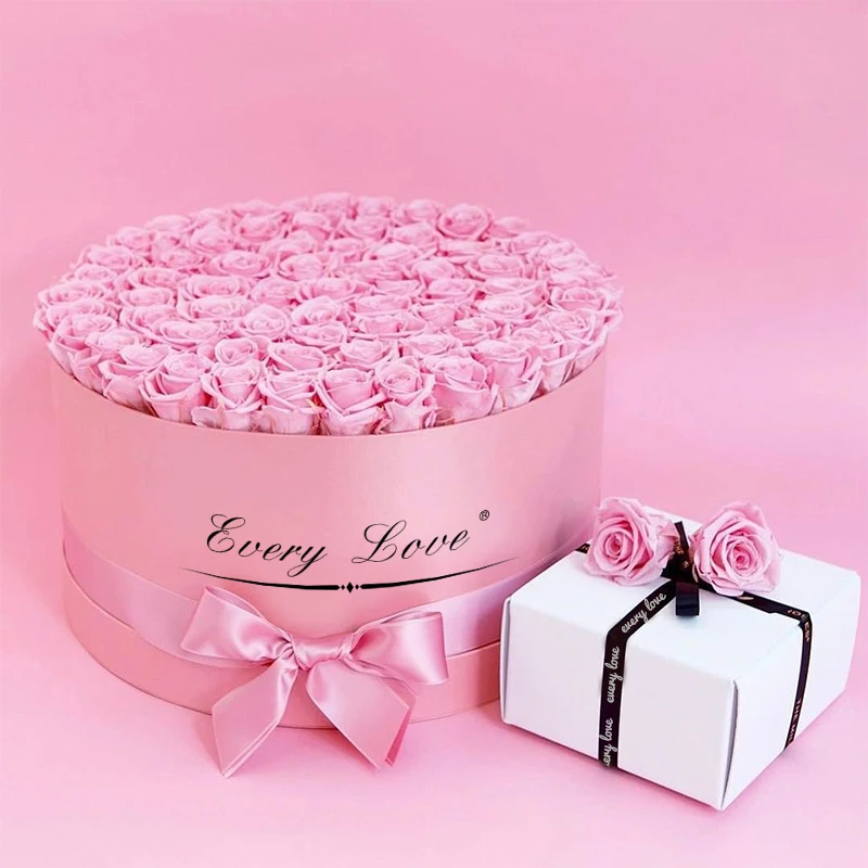 Every Love factory direct sales reasonable price eternal preserved rose in luxury gift box customization for valentine day