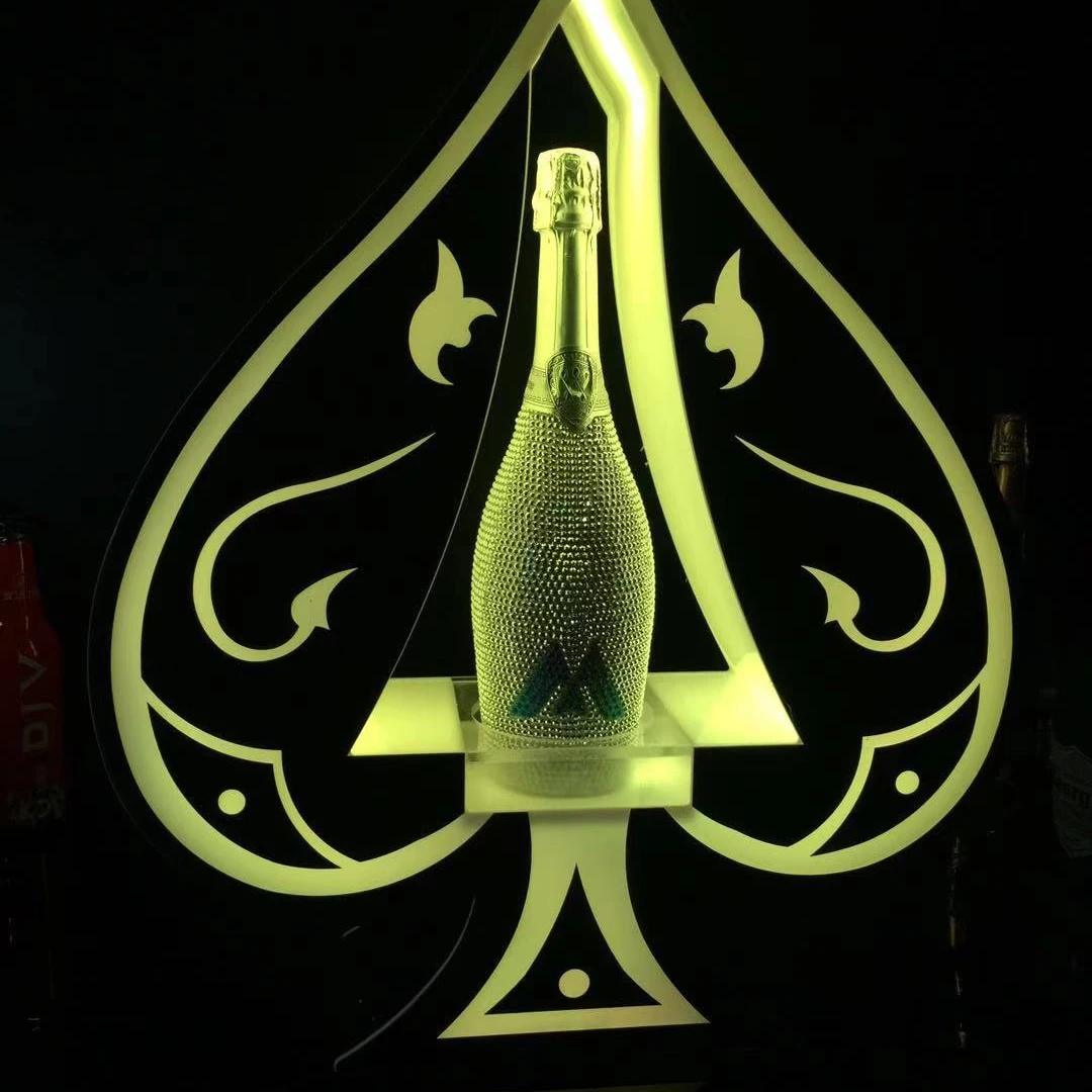 Акриловая бутылка ночного клуба в форме Vip туз пик шампанского ведущий