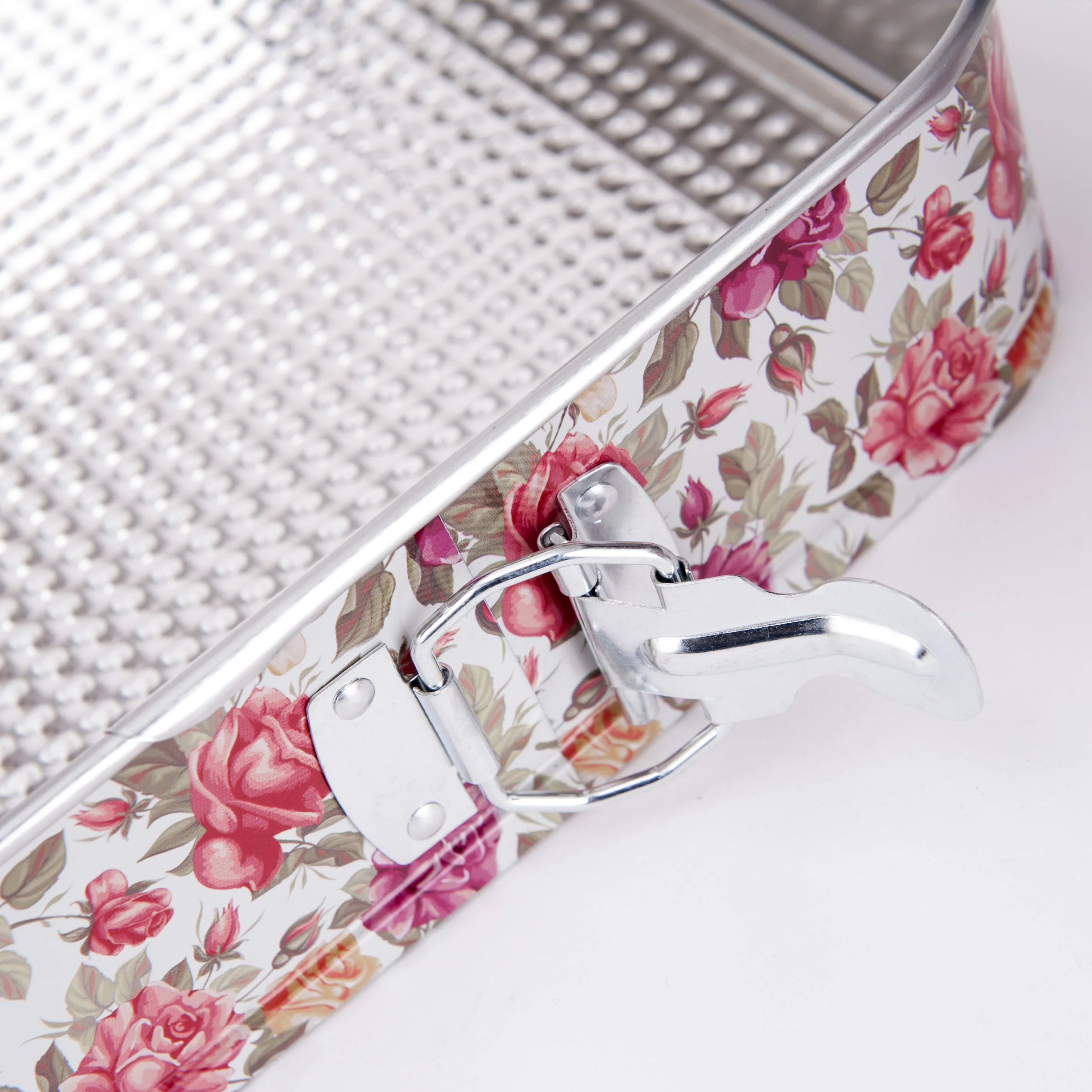 
 Металлическая форма для выпечки торта с принтом, форма для выпечки торта со съемным дном, Оловянная форма для выпечки торта в форме круглого сердца  