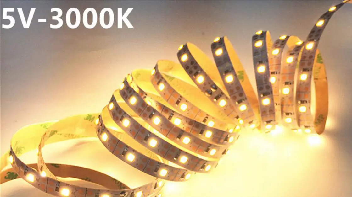 Светодиодные ленты smd 2835 5 в пост. Тока 60 светодиодов/м IP 20 2 м/м