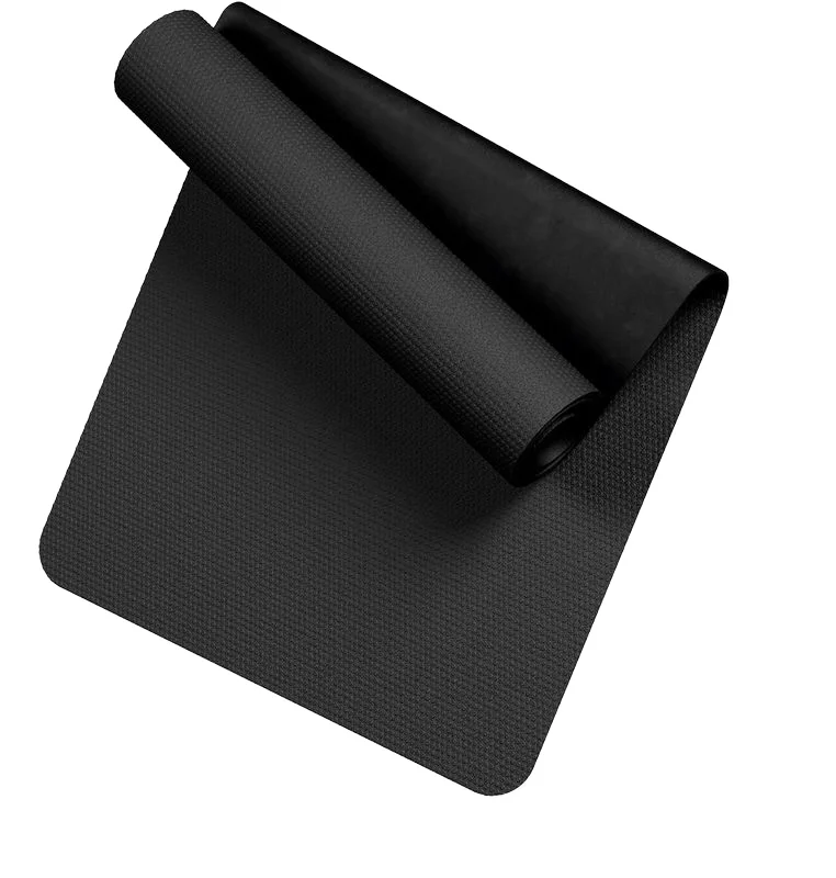 Durable PVC Treadmill Mat black Non Slip bike exercise equipment yoga fitness mat