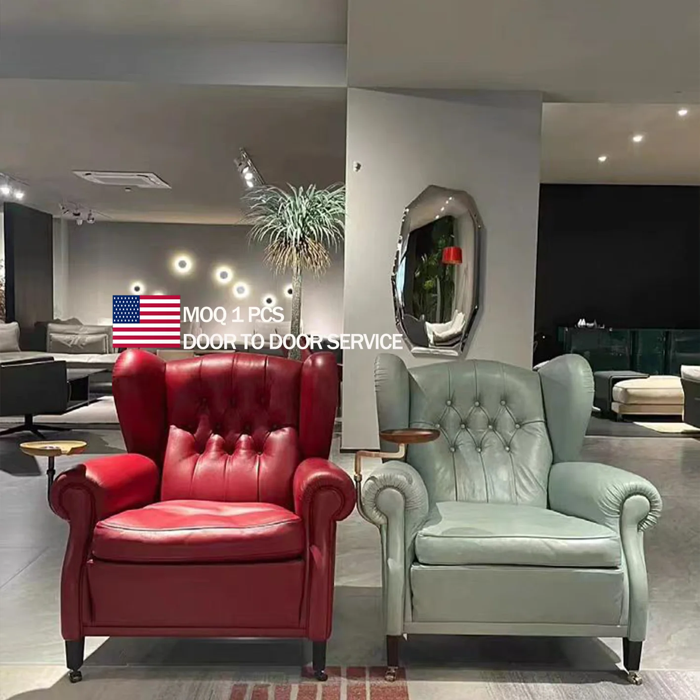 DONSUN Американский высококачественный стул масляная восковая кожа винтажная вилла кресло диван на заказ легкий роскошный для гостиной