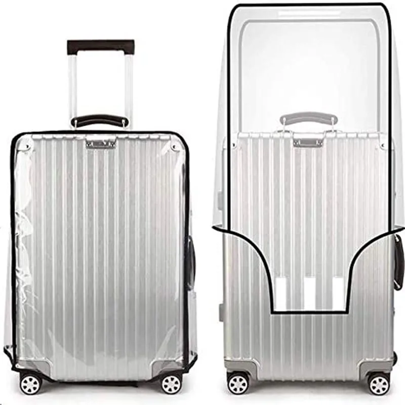 Luggage Protector Suitcase Cover Clear PVC Suitcase Cover Protectors Luggage Cover Waterproof for Wheeled Suitcase.