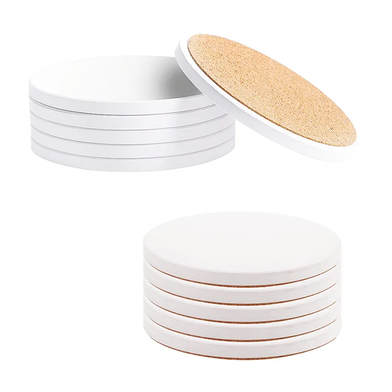 Wholesale DIY Printed Stone Blank Sublimation Bathroom Car Cup Ceramic Coaster Supplier
