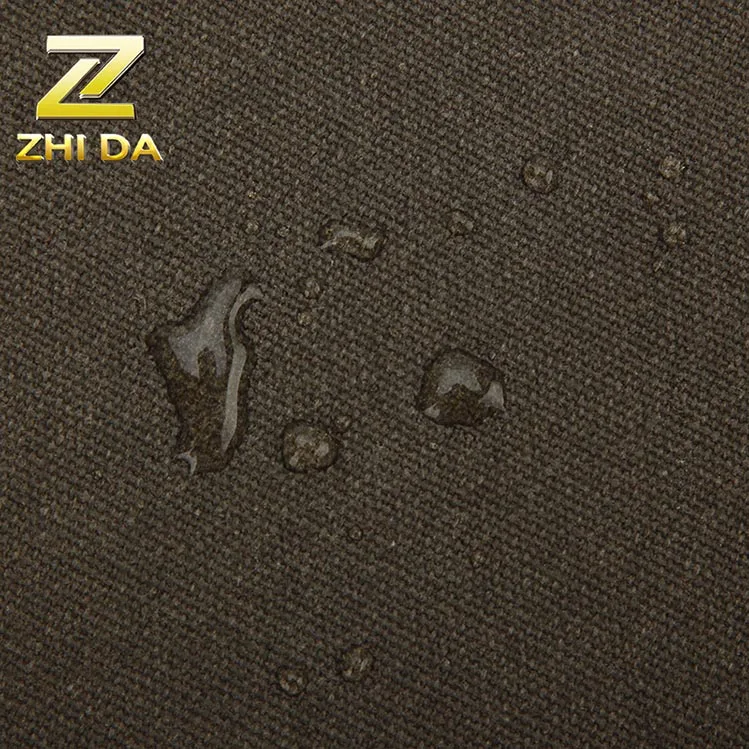 China best manufacturer plain water resistant textile oil waxed canvas fabric in polyester cotton fabric