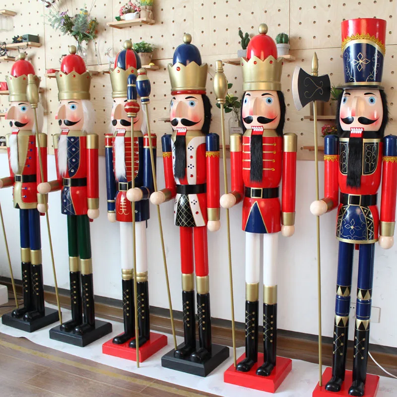 Wholesale 180cm 6ft Large Nutcracker Christmas Giant Nutcracker for Christmas Decoration