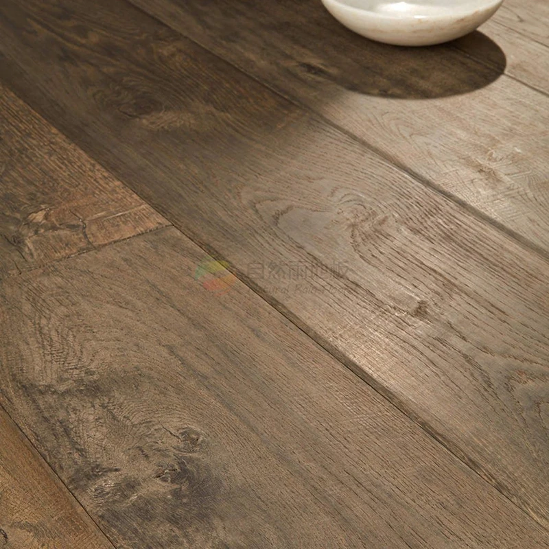 Smooth Surface Ab Grade Handscraped Surface Asian Walnut Engineered Wood Hardwood Flooring