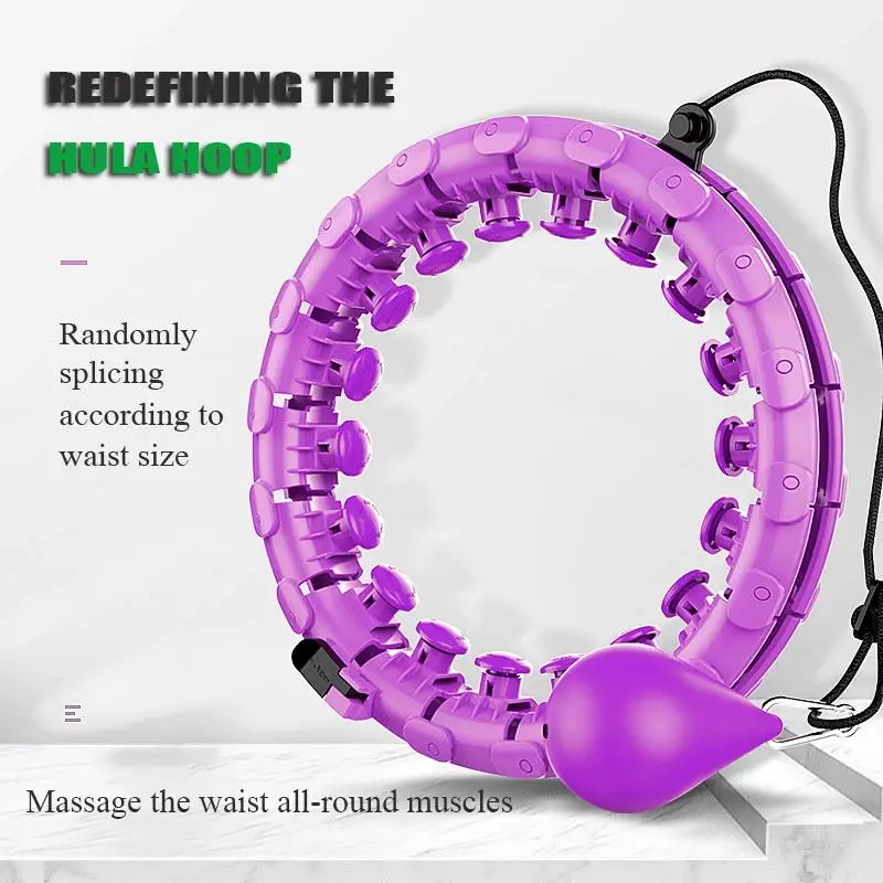 
Home gym equipment Smart Hula Hoops Intelligent Fitness accessories never drop weighted hoola hoop for exercise 