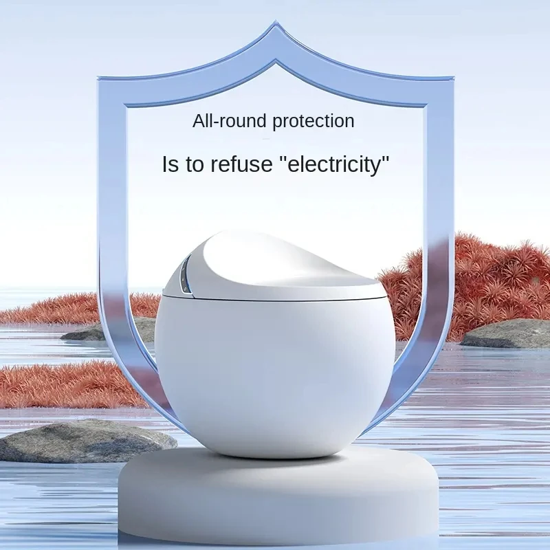 New arrival colourful modern design egg shape automatic one piece toilet bowl floor mounted bathroom intelligent smart toilet