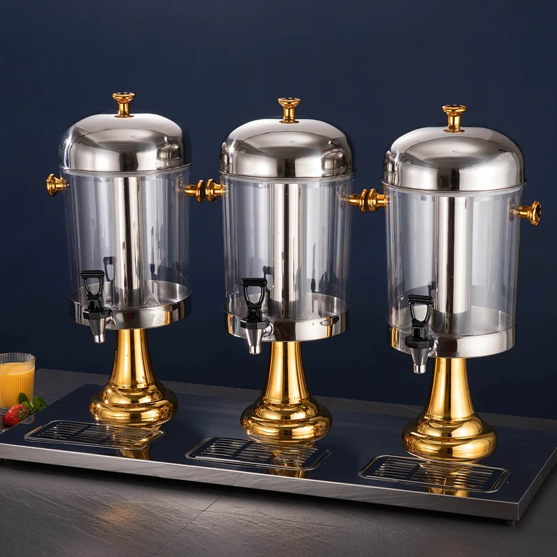 Factory Direct Beverage Dispenser Stainless Steel Commercial Juice Barrel Beverage Hotel Banquet Self-service Juice Barrel