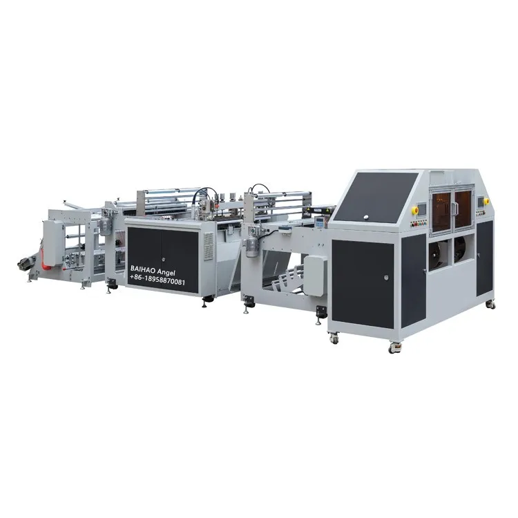 
Baihao China 380V-3PHASE Double Lines Rolling with pvc core Bag Making Machines 