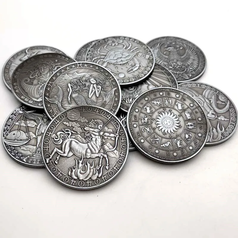 Coin maker custom cheap pirate challenge coins metal antique collectible coins
