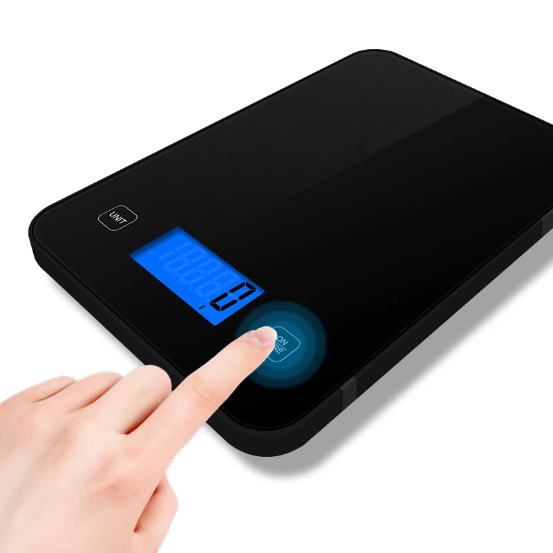 Platform LCD Tempered Glass 15 Kg Weight Measuring Electronic Weighing Digital Food Kitchen Scale