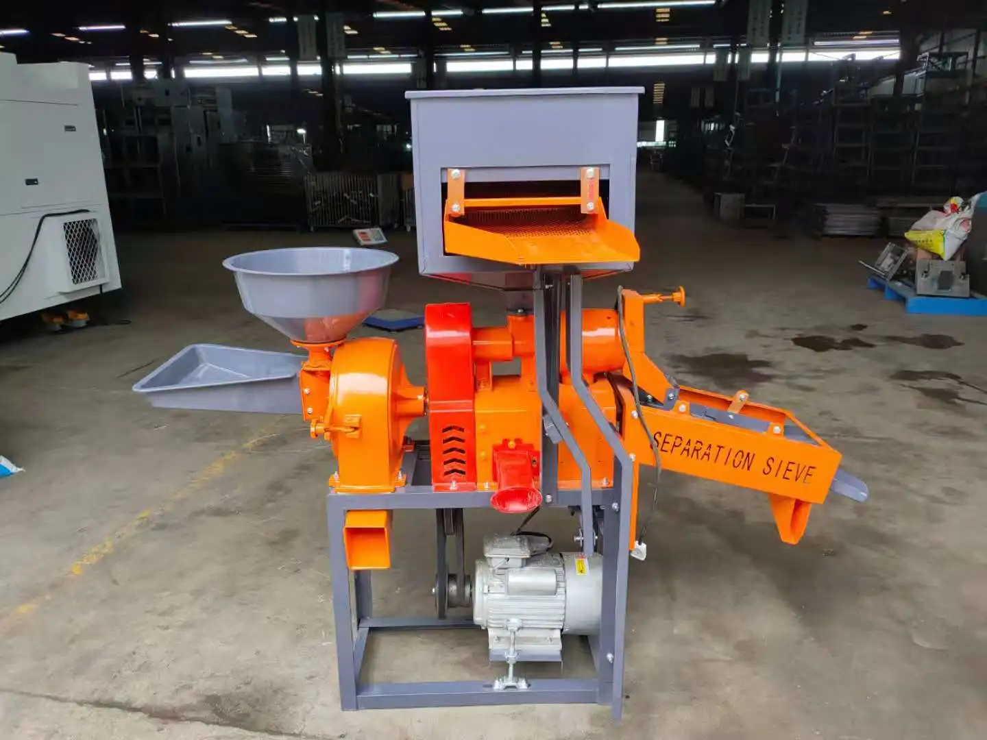 6NF-4 Rice mill with paddy screen & rice vibrating screen