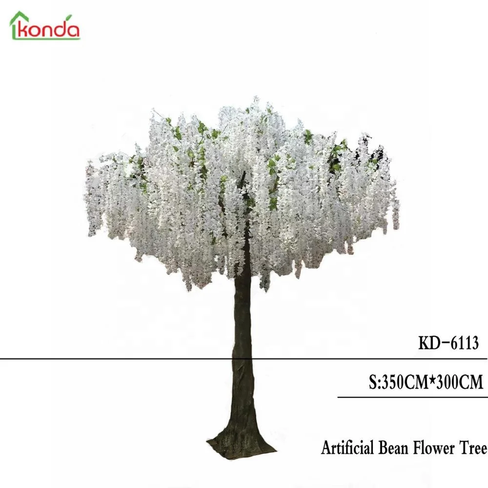 large customized size ornamental bean flower tree artificial tree for wedding