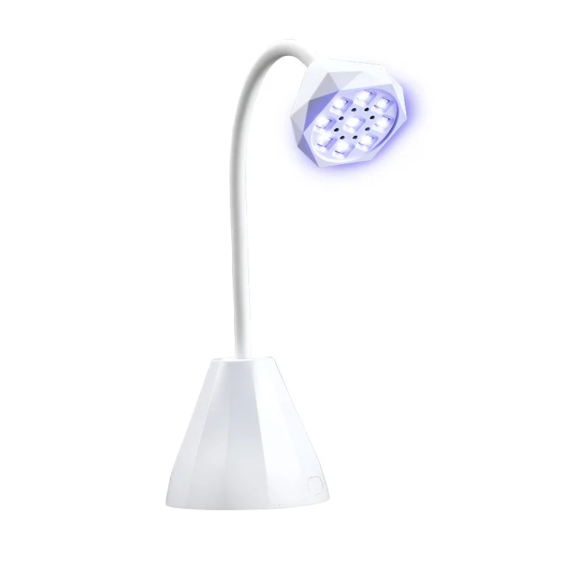 Lotus Shape 27w Portable Phototherapy Light Machine Quick-drying Wireless Rechargeable Stick Nail Slice Baking Salon UV Led Lamp