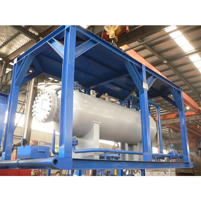 well test separator skid-mounted oil gas water three phase separator equipment