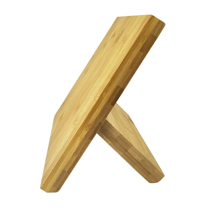 Multipurpose magnetic bamboo knife block holder rack universal knife holder