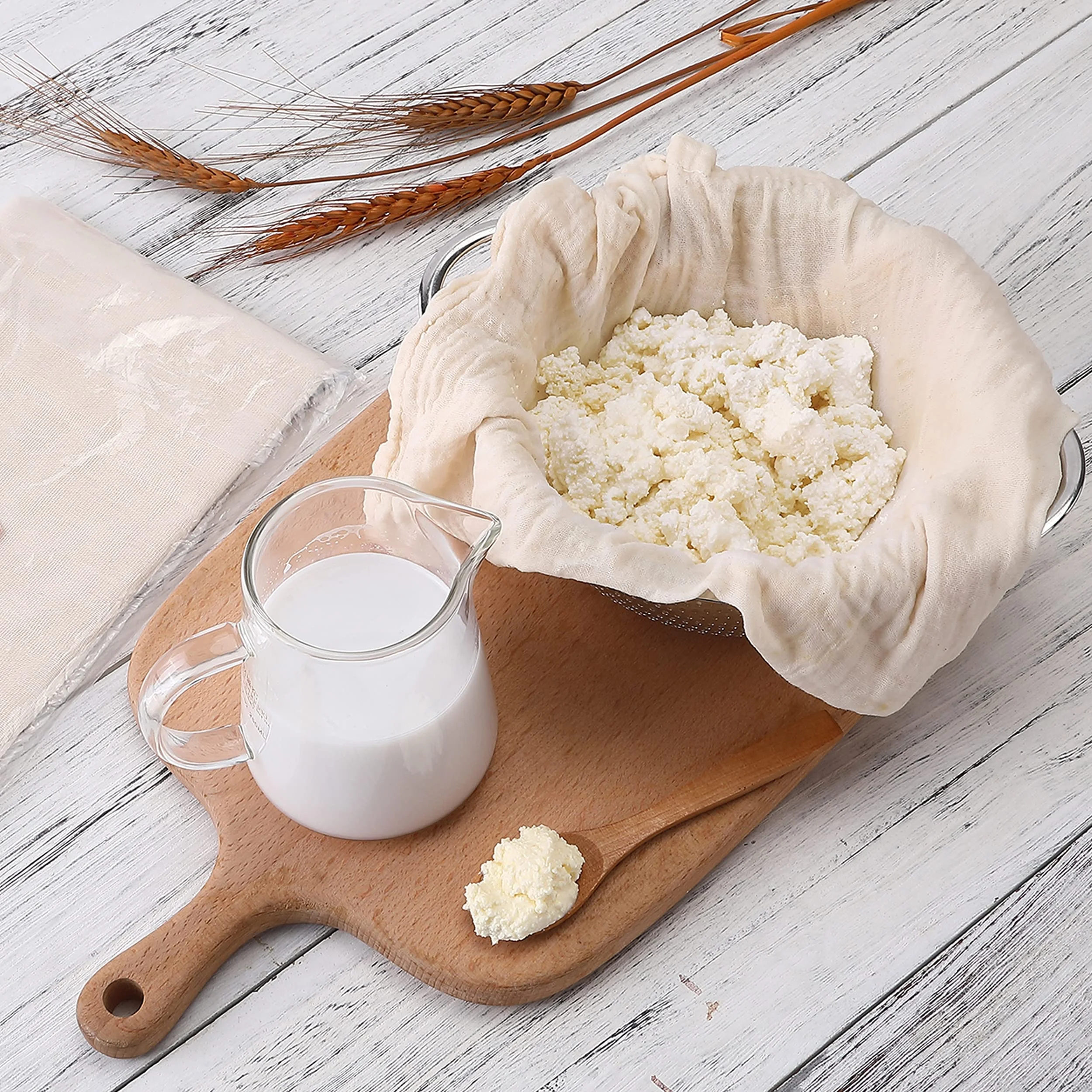 Tea Cloth Cheese Cloth Cheesecloth Fabric Kitchen Use Grade 10-90 Washable Durable Bleached Or Unbleached 100% Cotton Gauze