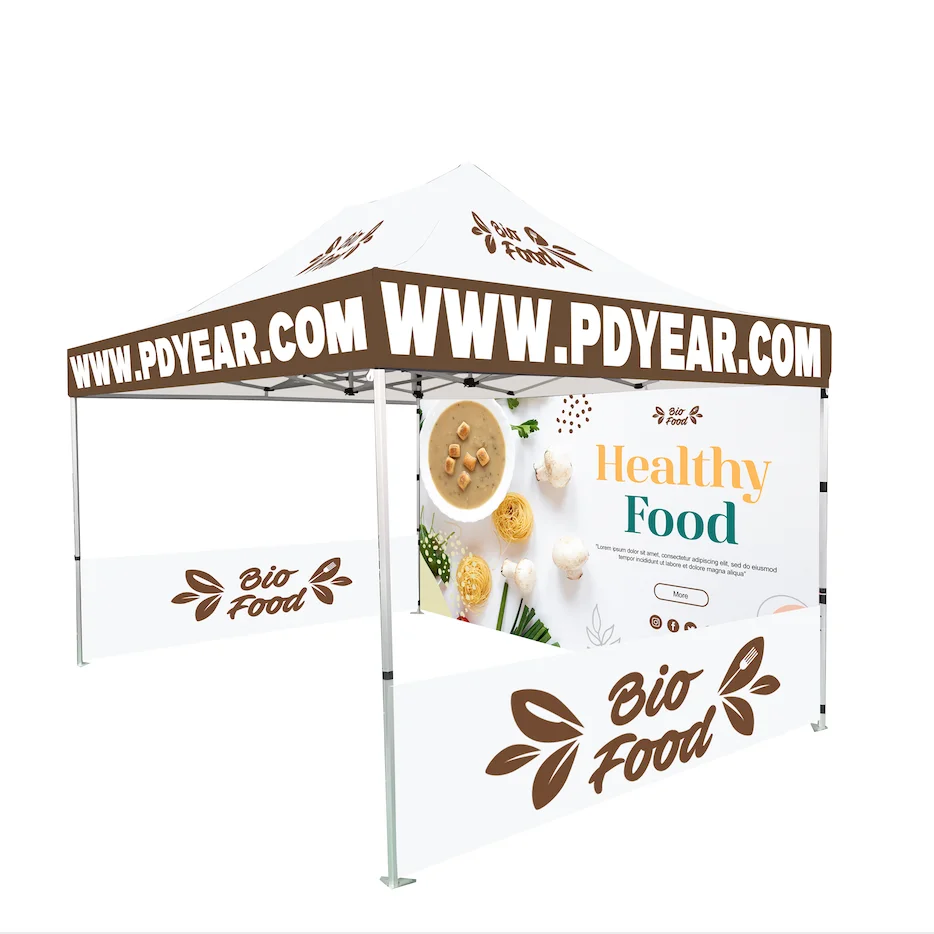 10x10 Ft Factory Folding Canopy Tent Trade Show Pop Up Outdoor Gazebo Tent For Events Customizable Trade Show Gazebo