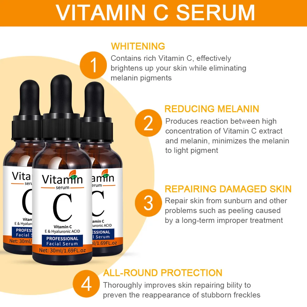 Vitamin C skin moisturizing, moisturizing, anti-aging serum