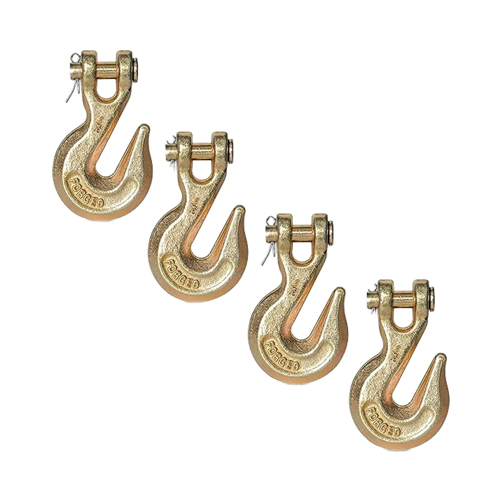 G70/Grade 70 Forged Alloy Steel Clevis Grab Hook Galvanized/Plain Finish Zinc Material Mining Heavy Industry Lifting OEM Model