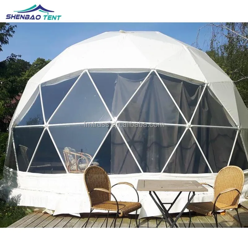 Luxury Yurt Connected Camping Tree Cabin Dome House Family Party Geometric Dome Tent Promotion Tent For Camping