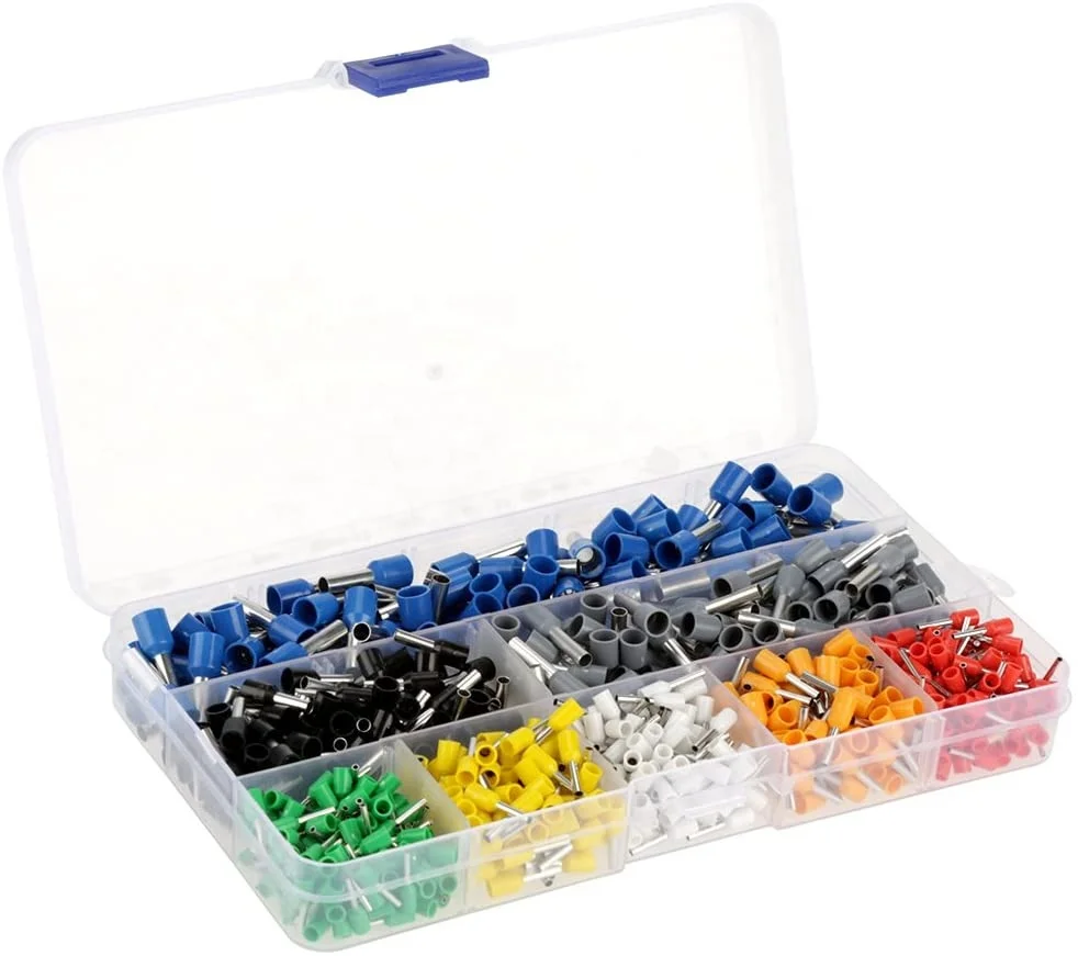 HSC8 6-4/6-6 0.25 - 6mm2 AWG10-23 Crimping Plier Tool With 800pcs Cable Wire Terminal Connector  Kit Set